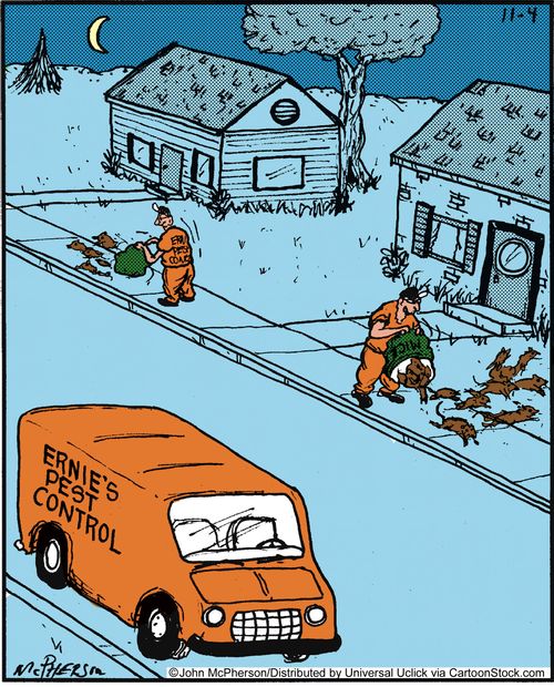 Ernie's pest control.