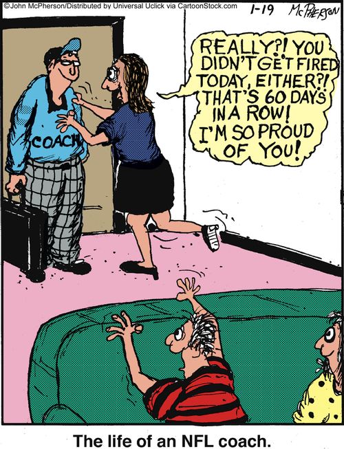 'Really?! You didn't get fired today, either?! That's 60 days in a row! I'm so proud of you!'