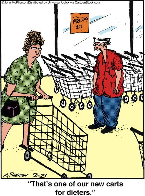 'That's one of our new carts for dieters.'