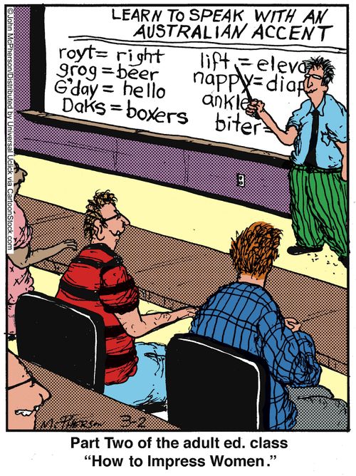 Part two of the adult ed. class 'How to Impress Women.'
