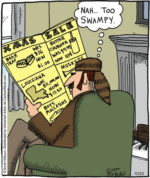 'Nah. . .too swampy.'