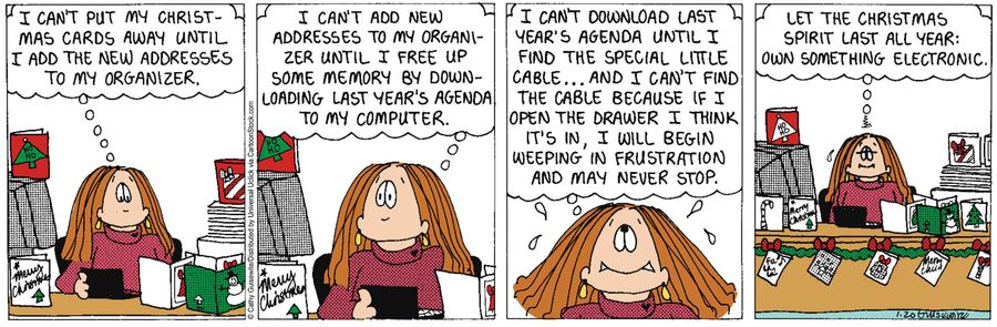 'Let the Christmas spirit last all year: own something electronic.'