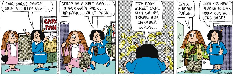 'I'm a human purse.'