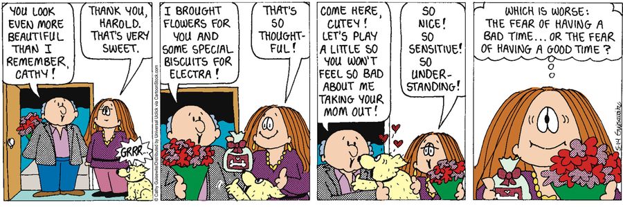 'What is worse: The fear of having a bad time. . . or the fear of having a good time?'