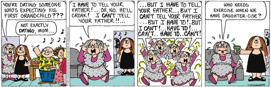 'Who needs exercise when we have daughter-cise?'