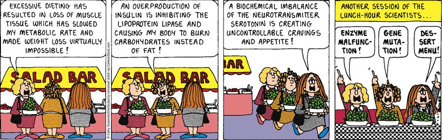Another session of the lunch-hour scientists...