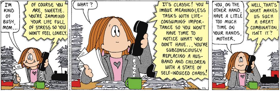 'I'm kind of busy, mom...'