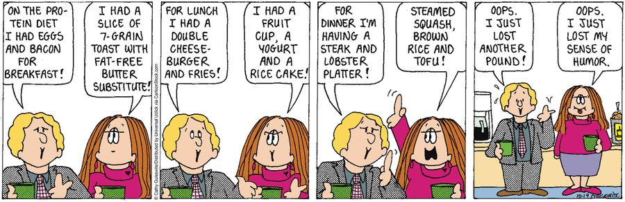 'Oops. I just lost my sense of humor.'