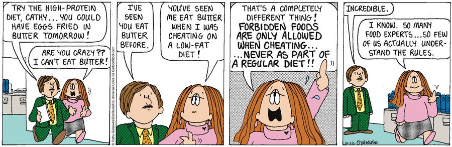 '...Forbidden foods are only allowed when cheating...'
