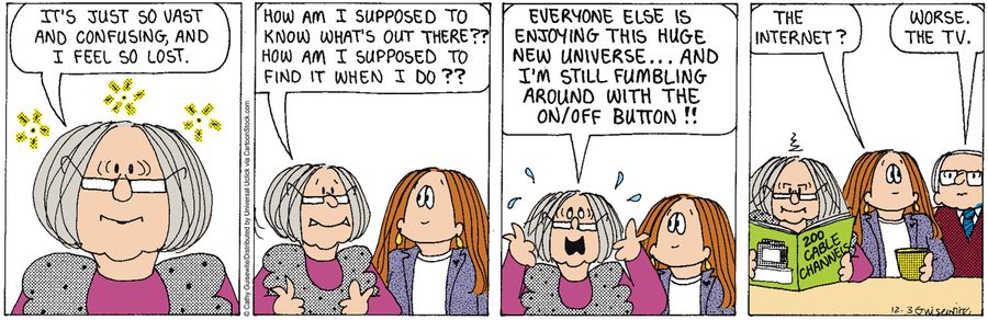 'Everyone else is entering this huge new universe. . . and I'm still fumbling around with the on/off button!!'