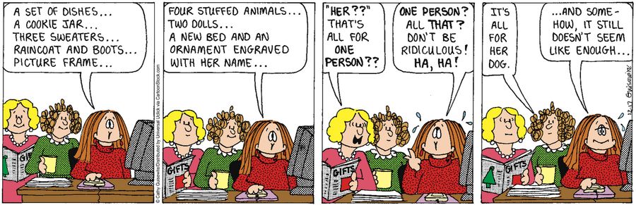 'it's all for her dog.'