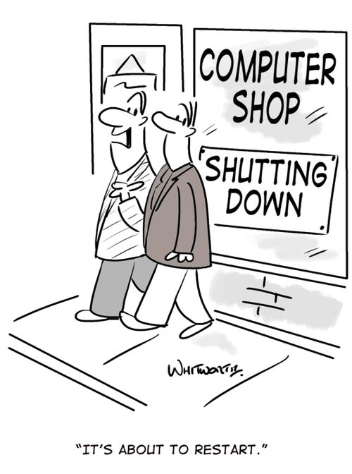 'It's about to restart.'
