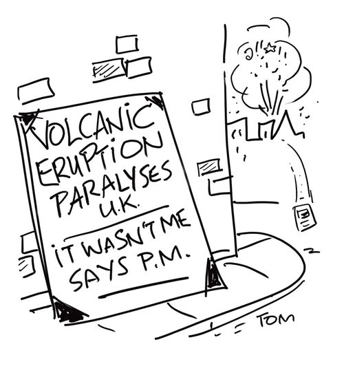 Volcanic eruption wasn't me - Gordon Brown