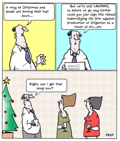 'It may be Christmas and people are letting their hair down...'