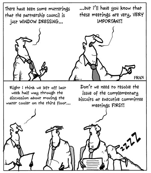 'There have been some mutterings that the partnership council is just window dressing...'