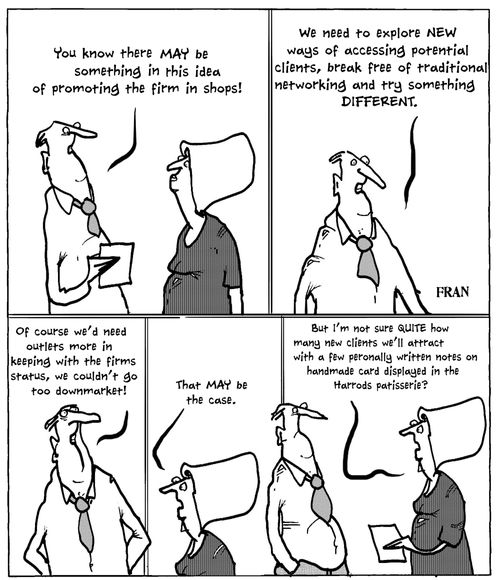 'You know there may be something in this idea of promoting the firm in shops!'