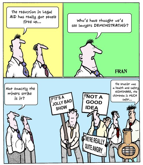 'The reduction in legal aid has really got people fired up...'