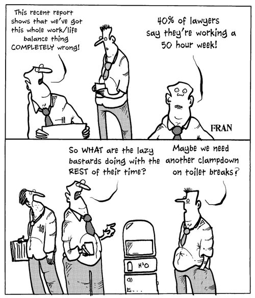 'This recent report shows that we've got this whole work/life balance thing completely wrong!'