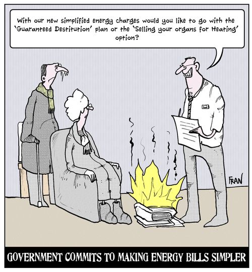 Government commits to making energy bill simpler.