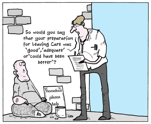 'So would you say that your preparation for Leaving Care was 'good', 'adequate'or 'could have been better'?'