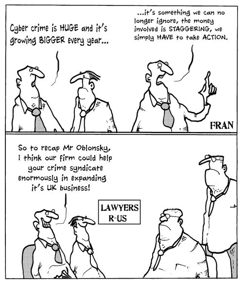 'So to recap Mr Oblonsky, I think our firm could help your crime syndicate enormously in expanding it's UK business.'