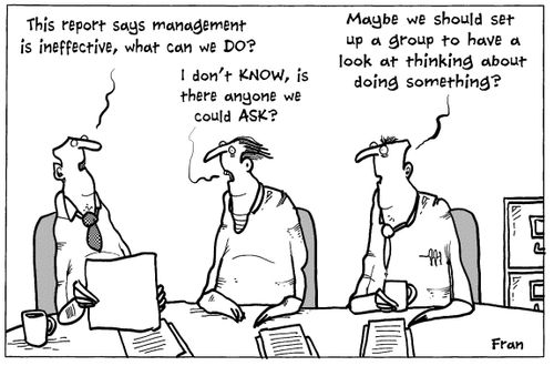 'This report says management is ineffective, what can we do?'