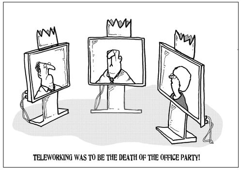 Teleworking was to be the death of the office party!