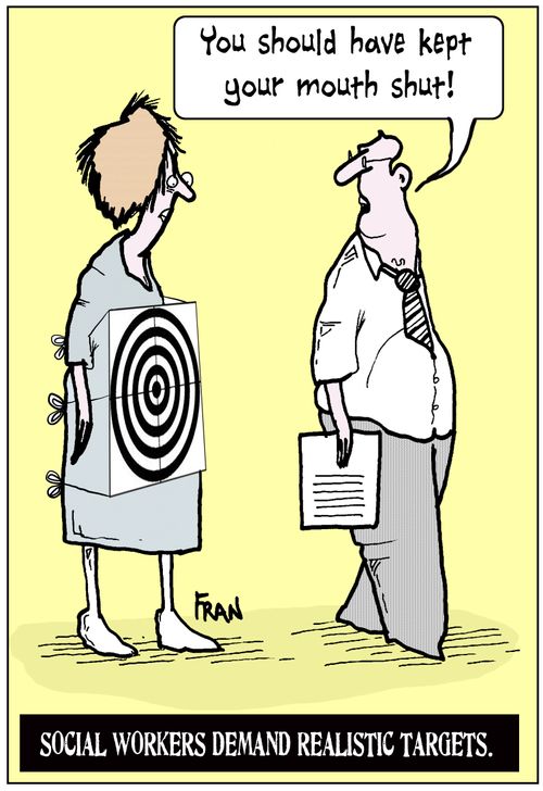 Social Workers Demand Realistic Targets.