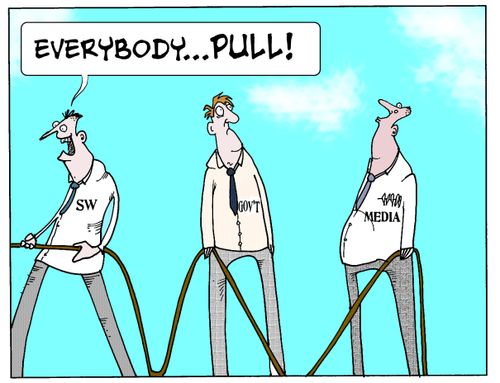 'Everybody...pull!'