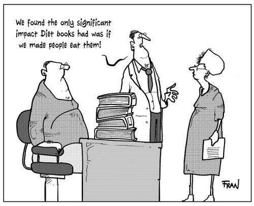 'We found the only significant impact diet books had was if we made people eat them!'