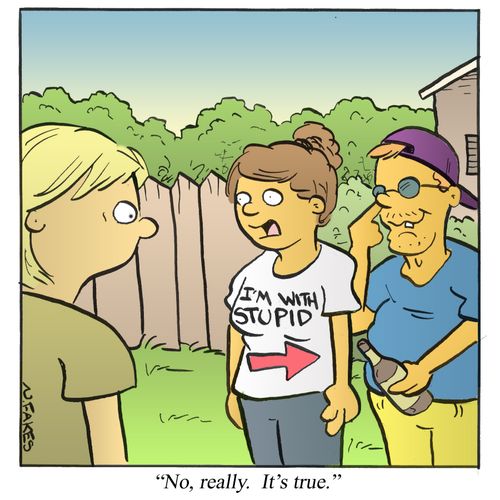 'No, really. It's true.'