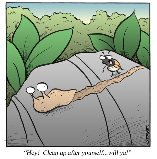 'Hey! Clean up after yourself...will ya!'