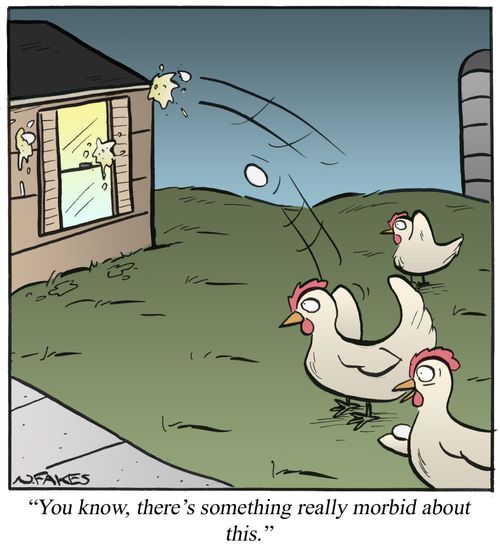 'You know, there's something really morbid about this.'