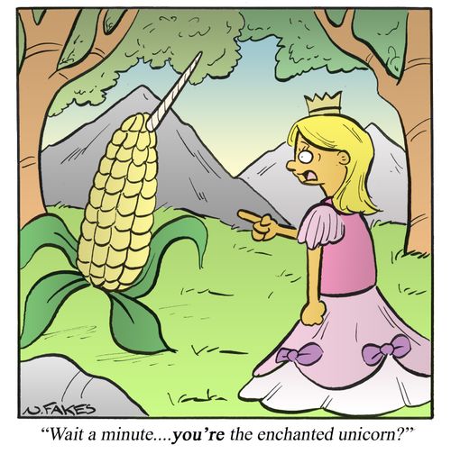 'Wait a minute...You're the enchanted unicorn?'