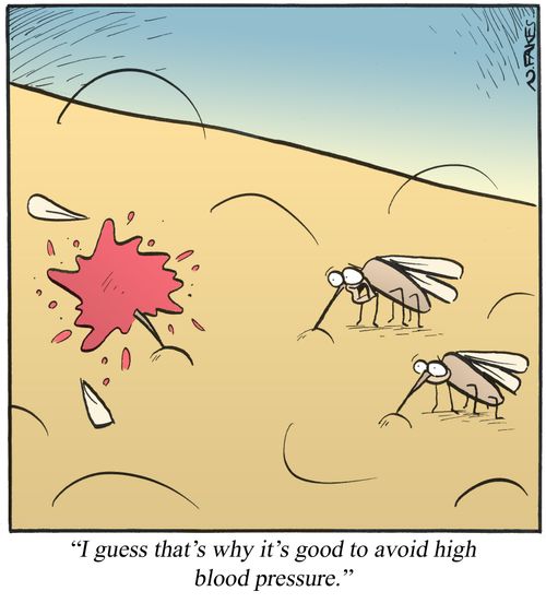 'I guess that's why it's good to avoid high blood pressure.'