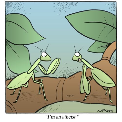 'I'm an atheist.'