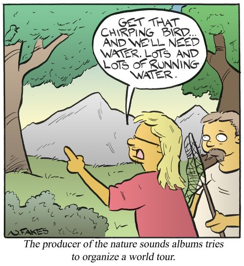 The producer of the nature sounds albums tries to organize a world tour.'