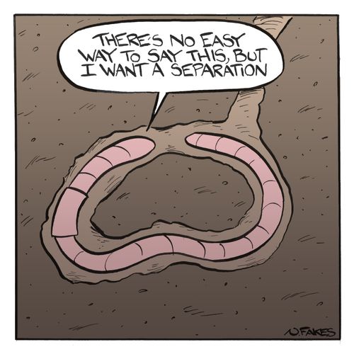 'There's no easy way to say this, but I want a separation.'