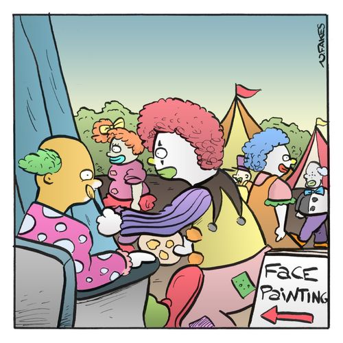 Clown Face Painting