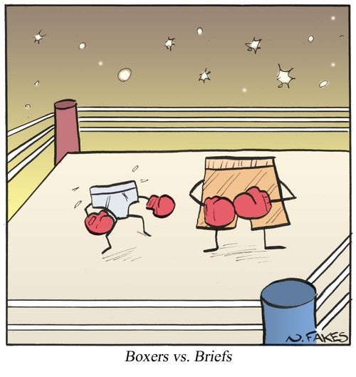 Boxers vs. Briefs