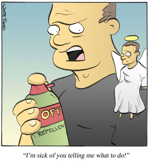 'I'm sick of you telling me what to do!'