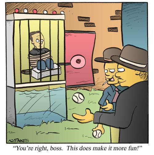 'You're right, boss. This does make it more fun!'