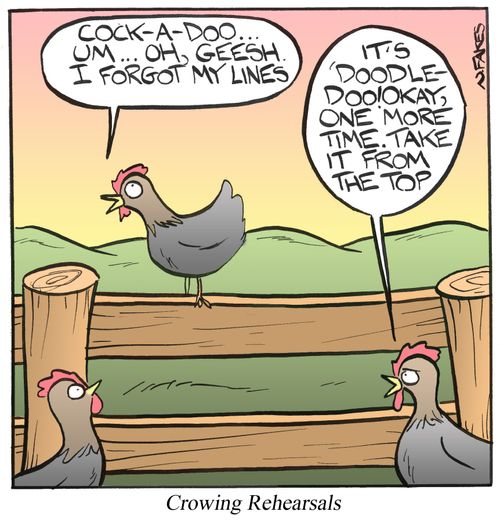 Crowing Rehearsals