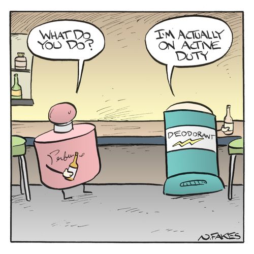 'I'm actually on active duty.'