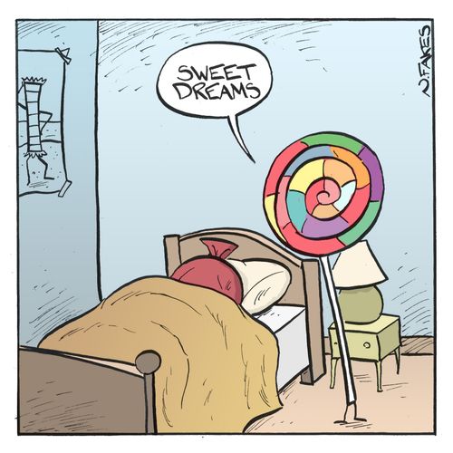 'Sweet dreams.'