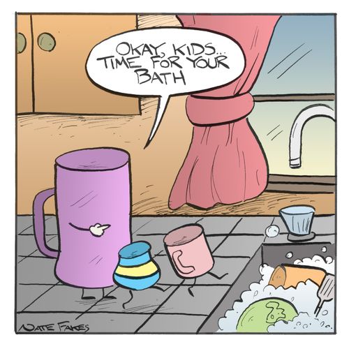 'Okay, kids...time for your bath.'
