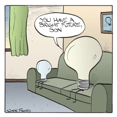 'You have a bright future, son.'