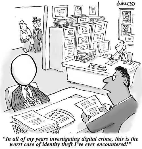 "In all of my years investigating digital crime,this is the worst case of identity theft I've ever encountered!"