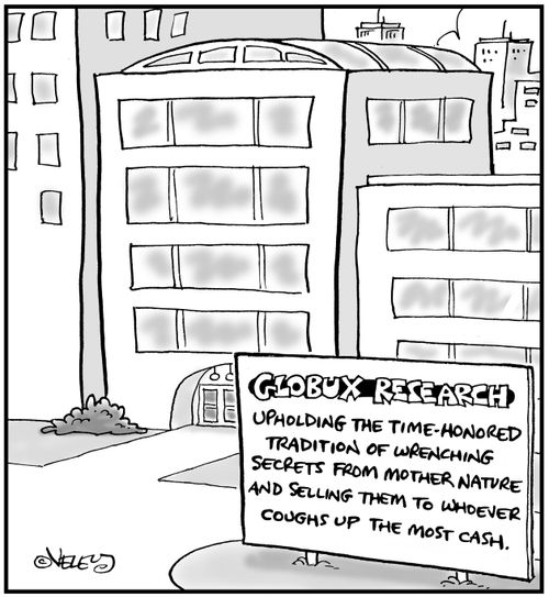 Globux Research: Upholding the time-honored tradition of wrenching secrets from Mother Nature and selling them to whoever coughs up the most cash.