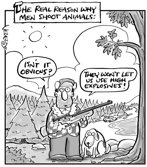 The real reason why men shoot animals.